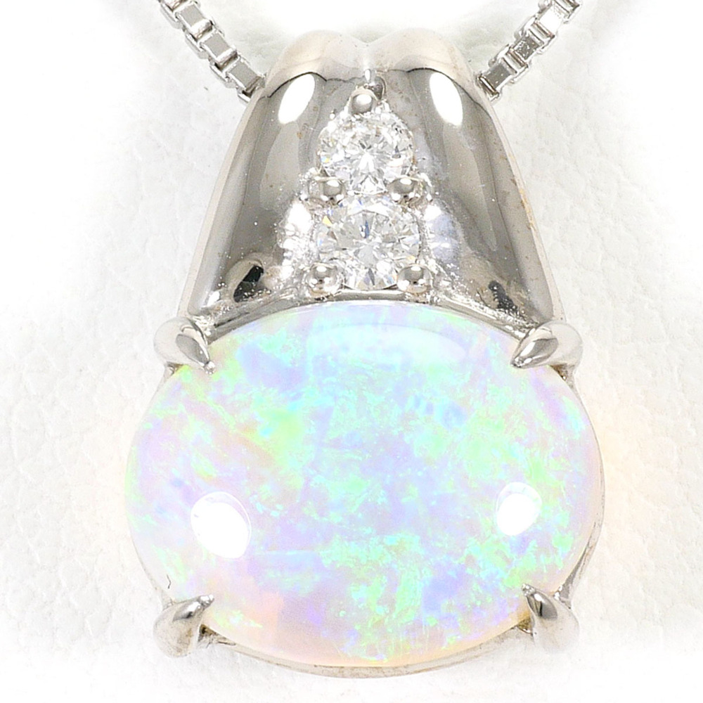 VINTAGE 18k Silver Diamond Necklace